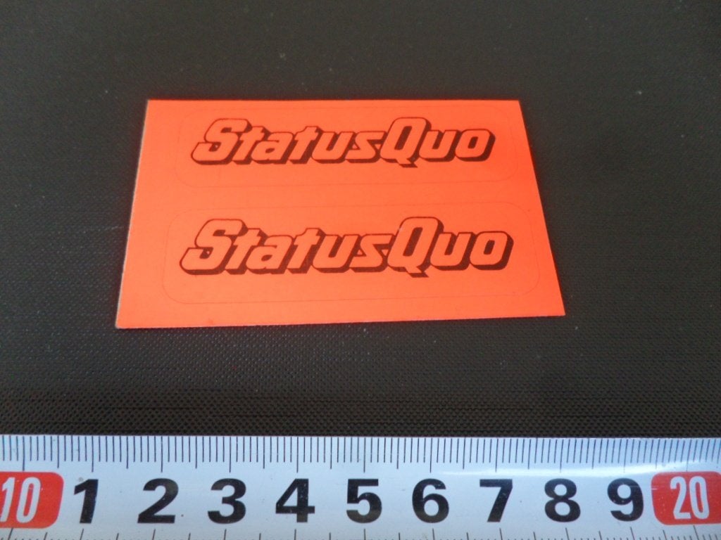 sticker StatusQuo, Ophalen, Zo goed als nieuw