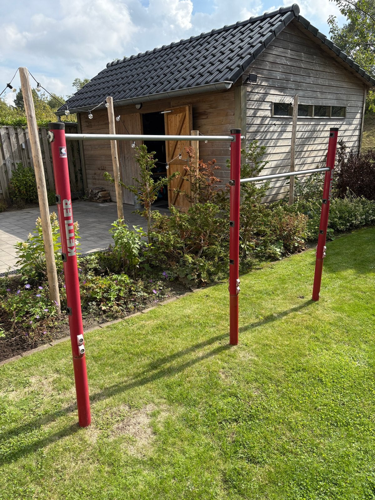 Kettler Oprekstang/Calisthenics Rek - Buiten, Sport en Fitness, Ophalen, Gebruikt, Armen, Oprekstang