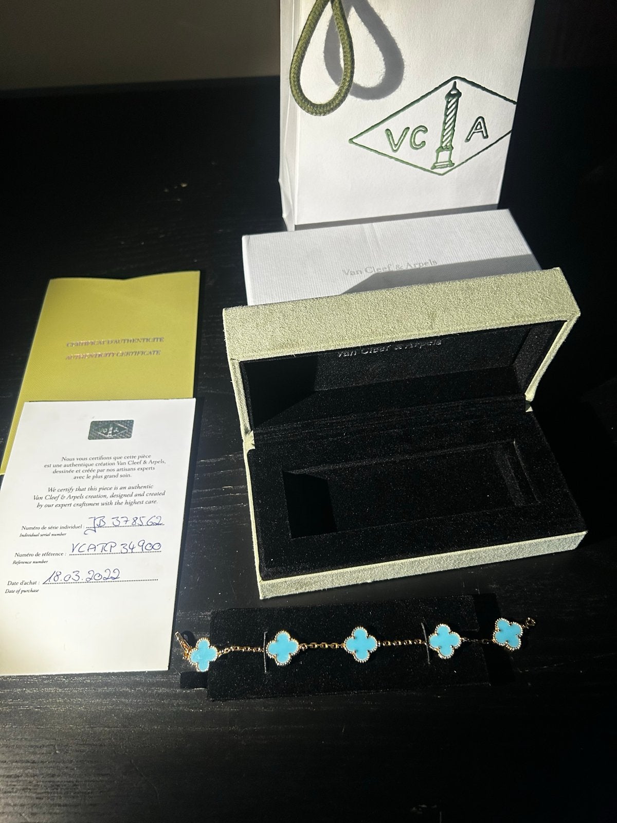 Van Cleef & Arpels Vintage Alhambra Armband, Ophalen of Verzenden, Zo goed als nieuw, Overige kleuren, Goud