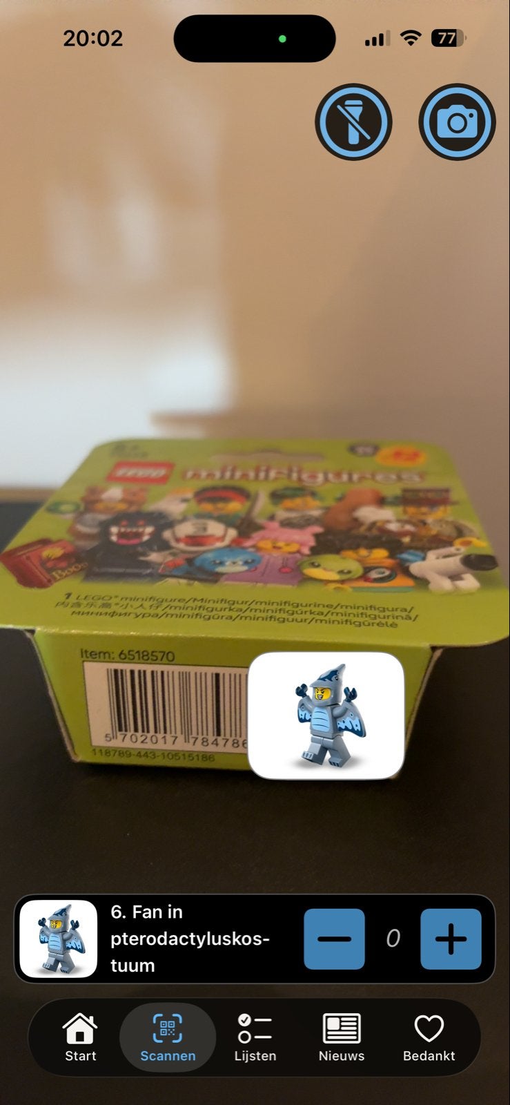 LEGO Minifiguren Serie 27 - Fan in Pterodactyluskostuum, Ophalen of Verzenden, Nieuw, Overige merken
