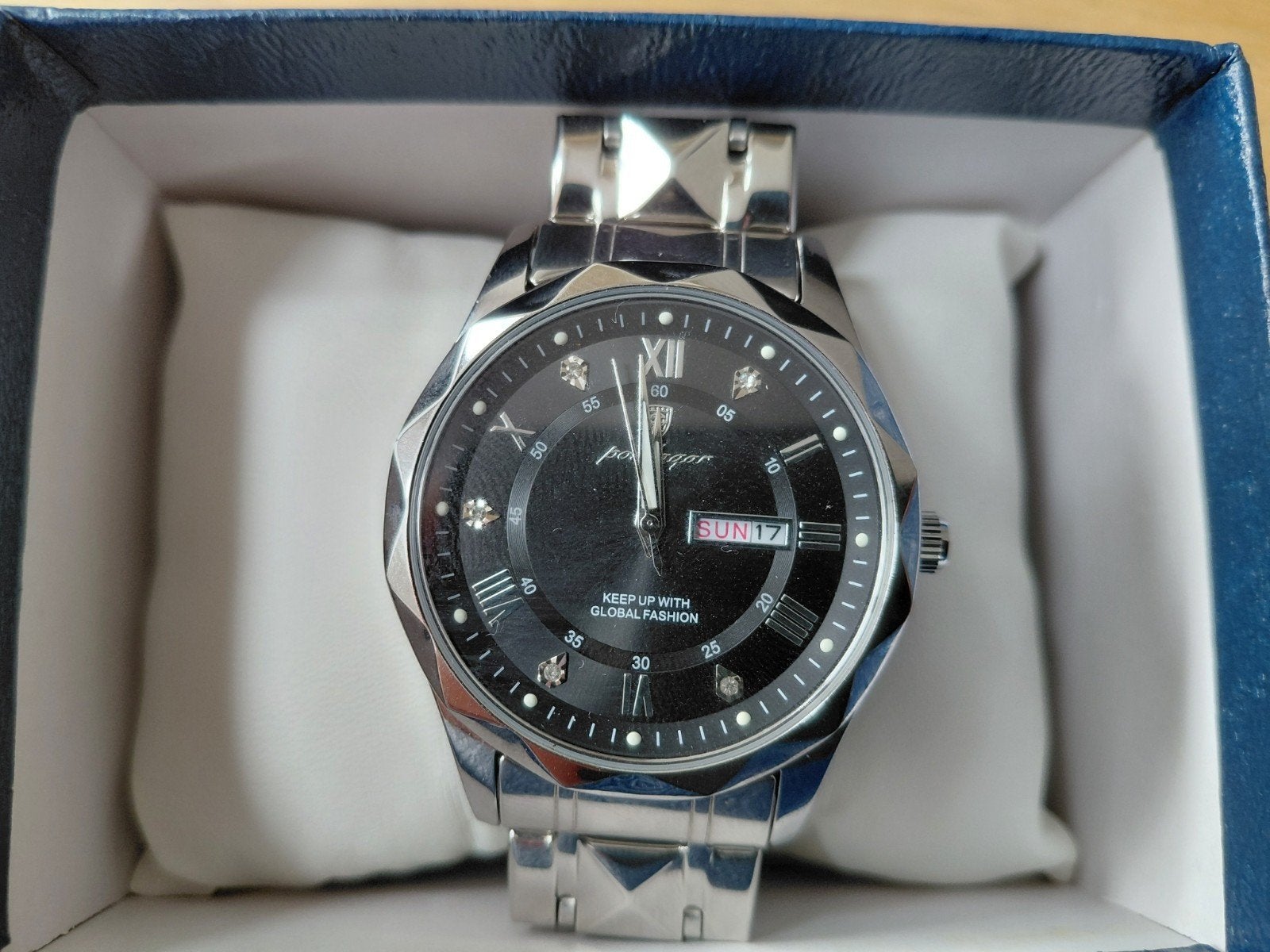 Poedagar Horloge - Stijlvol Heren Polshorloge, Overige merken, Staal, Staal, Polshorloge