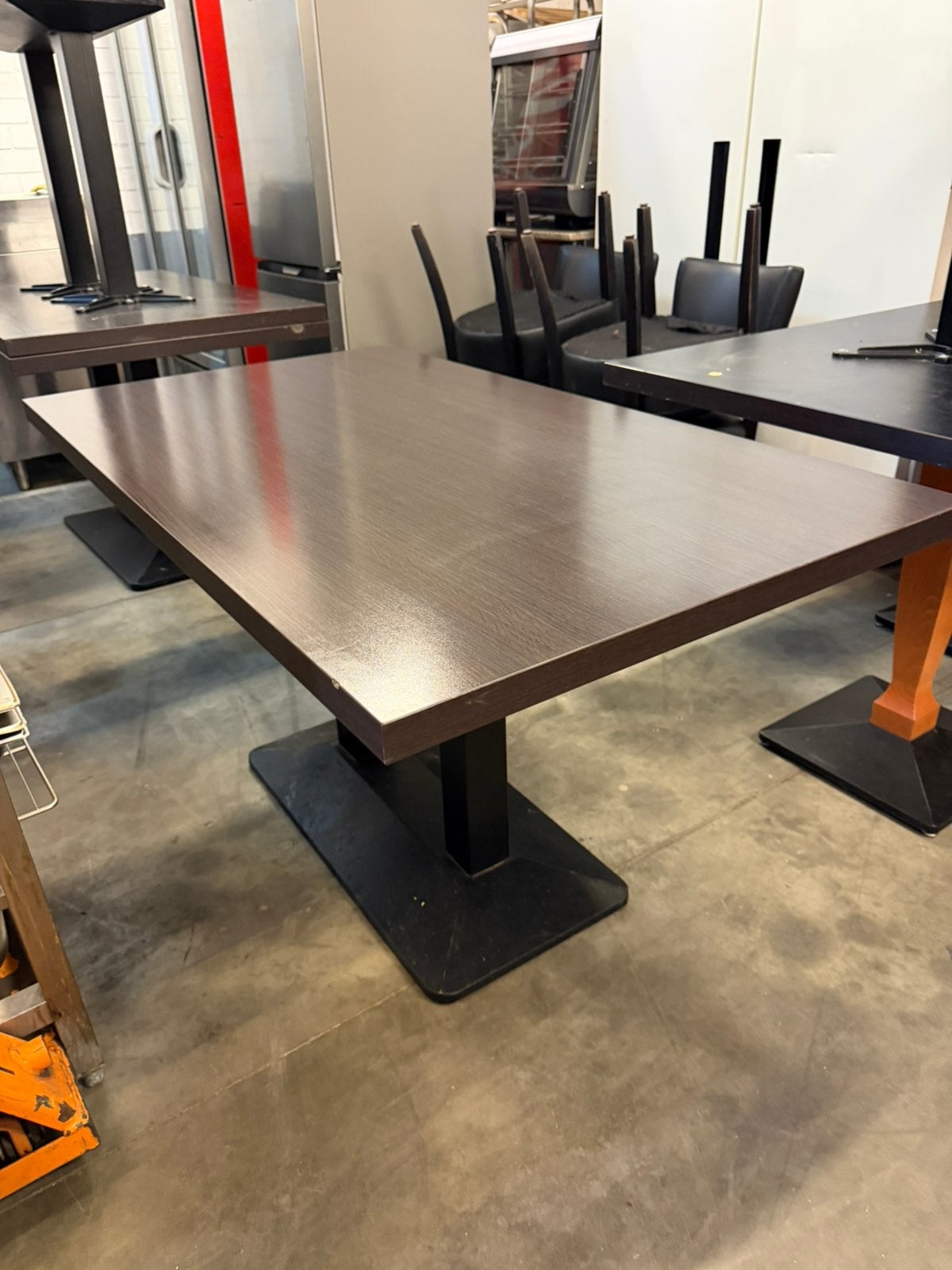 10x Horeca Tafels  140x80 cm Donker Eiken look, Huis en Inrichting, Ophalen, Vervoort meubelen, Gebruikt, .