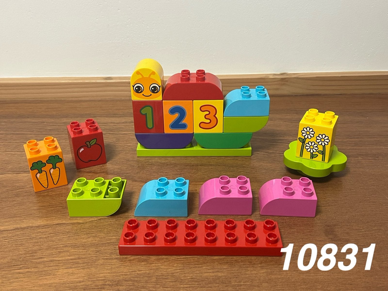 Duplo mijn eerste rups vlinder blokken 10831 (compleet) 10, Ophalen of Verzenden, Zo goed als nieuw, Complete set, Duplo