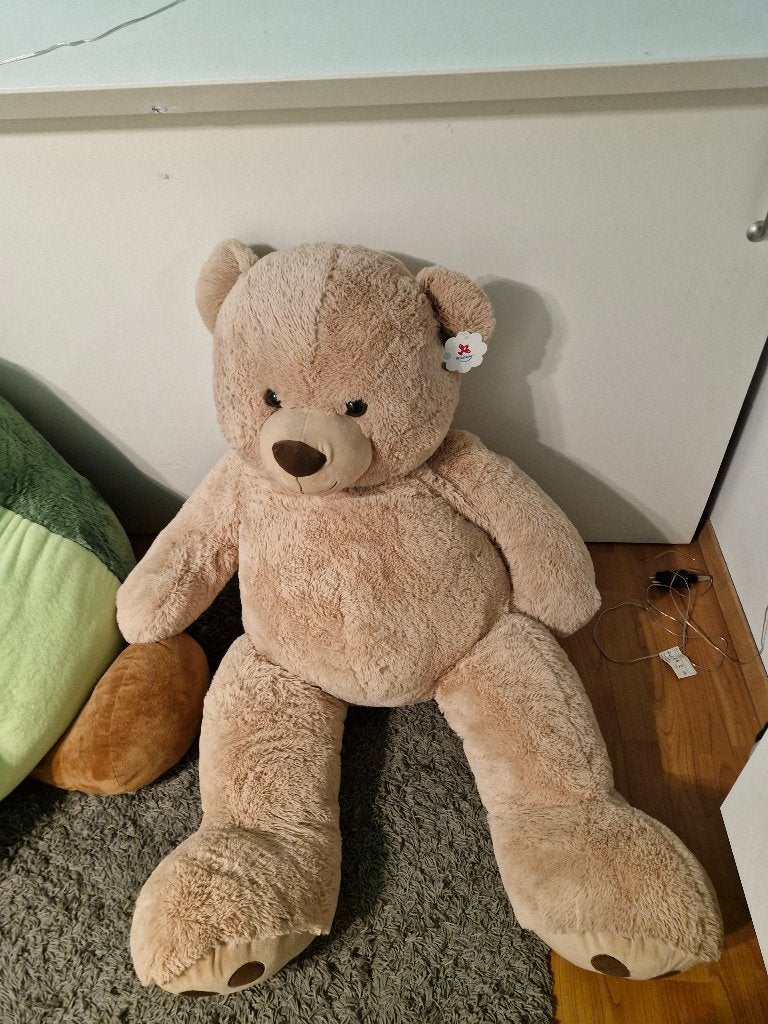 Plushe knuffelbeer 1,5 meter, Dieren en Toebehoren, Ophalen, Nieuw