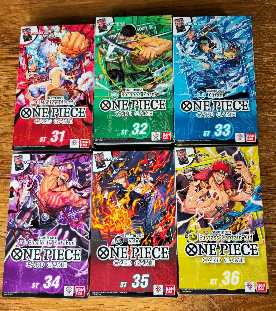 One Piece TCG Starter Decks ST31-ST36 | NIEUW & SEALED, Ophalen of Verzenden, Nieuw, Starterdeck, Foil