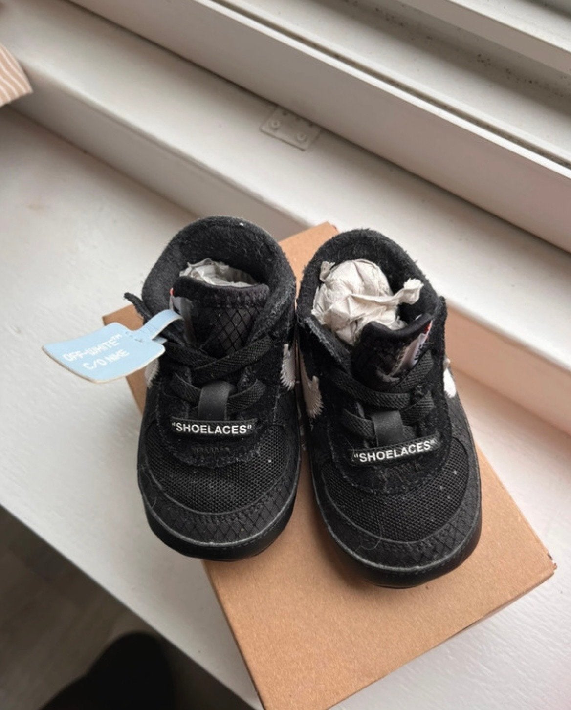 Nike x Off-White babyschoentjes maat 18,5, Kinderen en Baby's, Ophalen of Verzenden, Nieuw, Jongetje of Meisje, Schoentjes