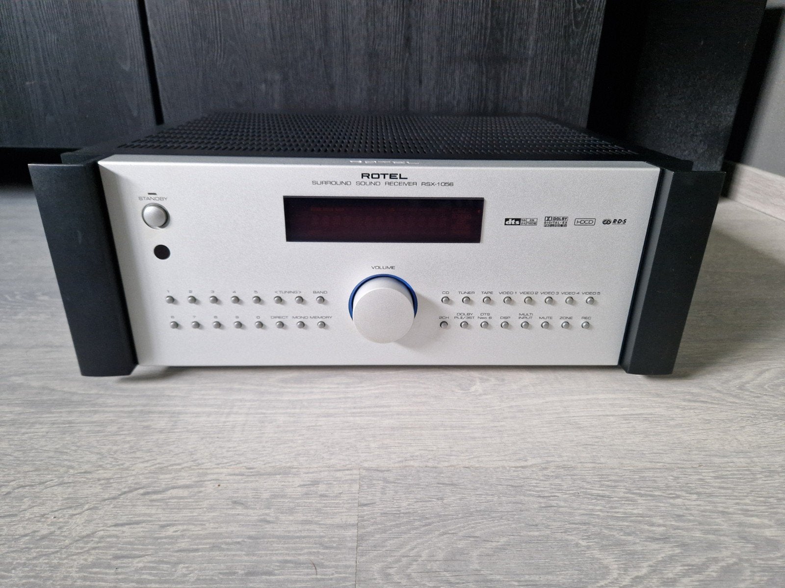Rotel RSX-1056 versterker/receiver, getest en werkt, Ophalen of Verzenden, 120 watt of meer, Overige merken