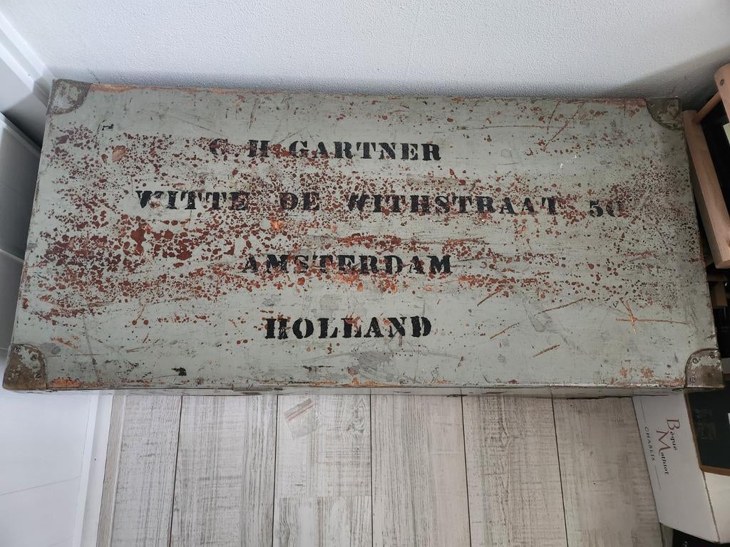 Originele vintage dekenkist / opbergkist, Ophalen, Minder dan 50 cm, Gebruikt, 100 tot 150 cm