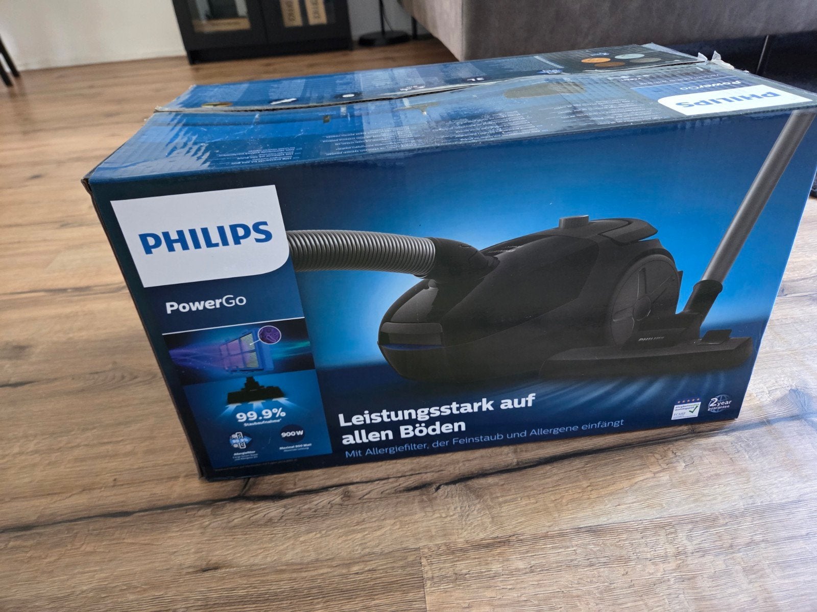 Philips PowerGo stofzuiger met allergiefilter, Stofzak, Philips, Nieuw, Ophalen of Verzenden