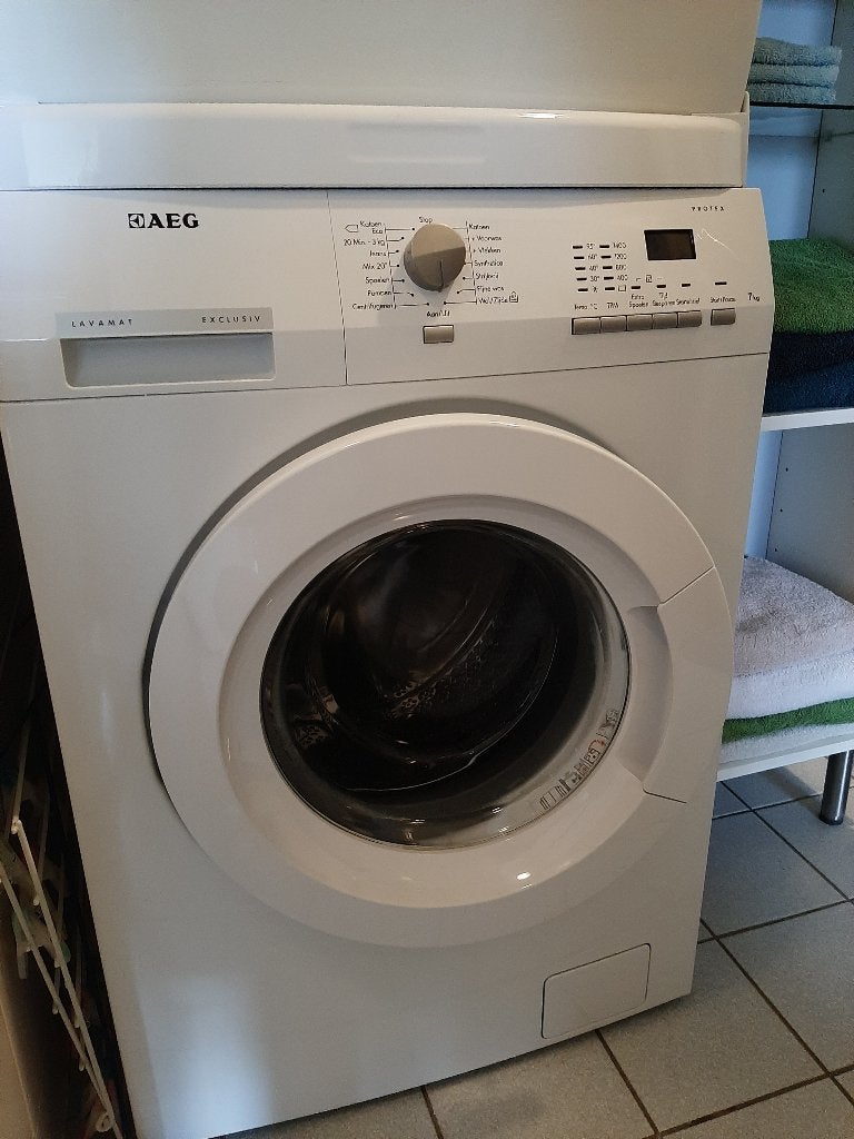 Aeg lavamat wasmachine, als nieuw, Ophalen, 6 tot 8 kg, 85 tot 90 cm, 1600 toeren of meer