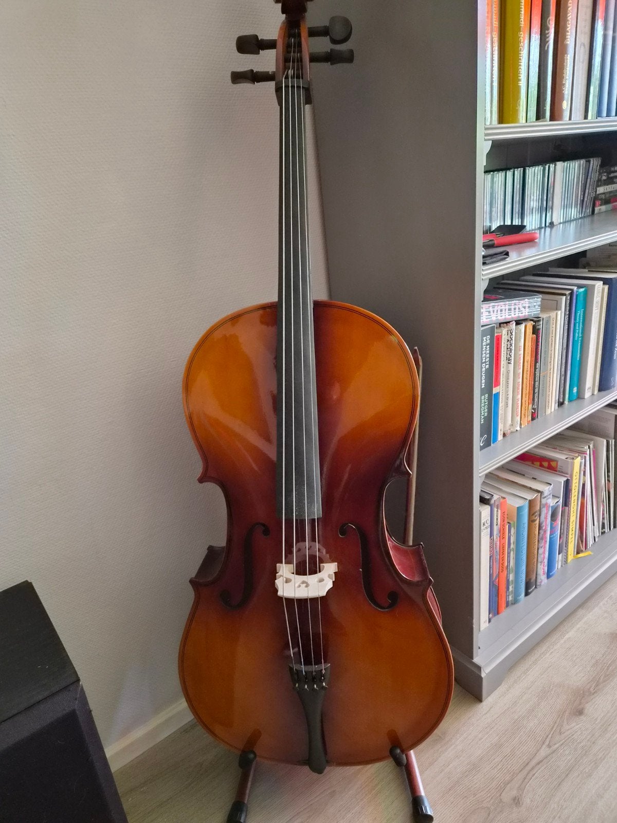 Cello 4/4 in nieuwstaat!, Ophalen, Zo goed als nieuw, 4/4-cello, Met koffer