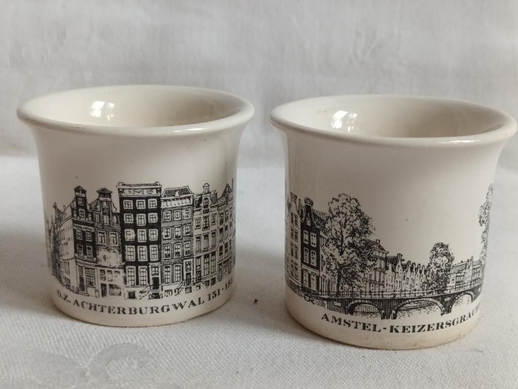 Eierdopjes Grachtenservies Villeroy & Boch, Antiek en Kunst, Antiek | Servies los, Ophalen of Verzenden