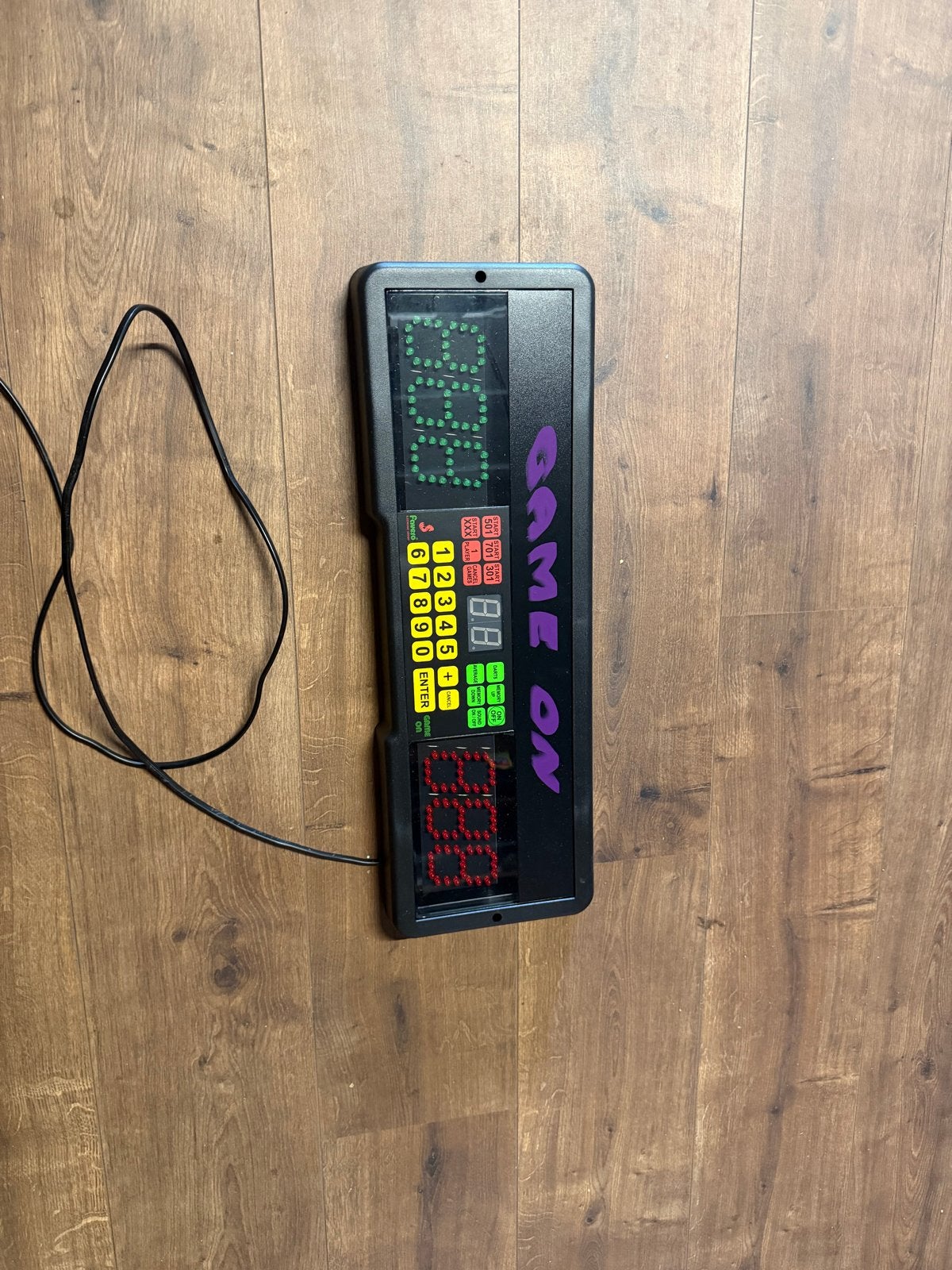Elektronisch dartbord scorebord 'Game On', Ophalen, Gebruikt