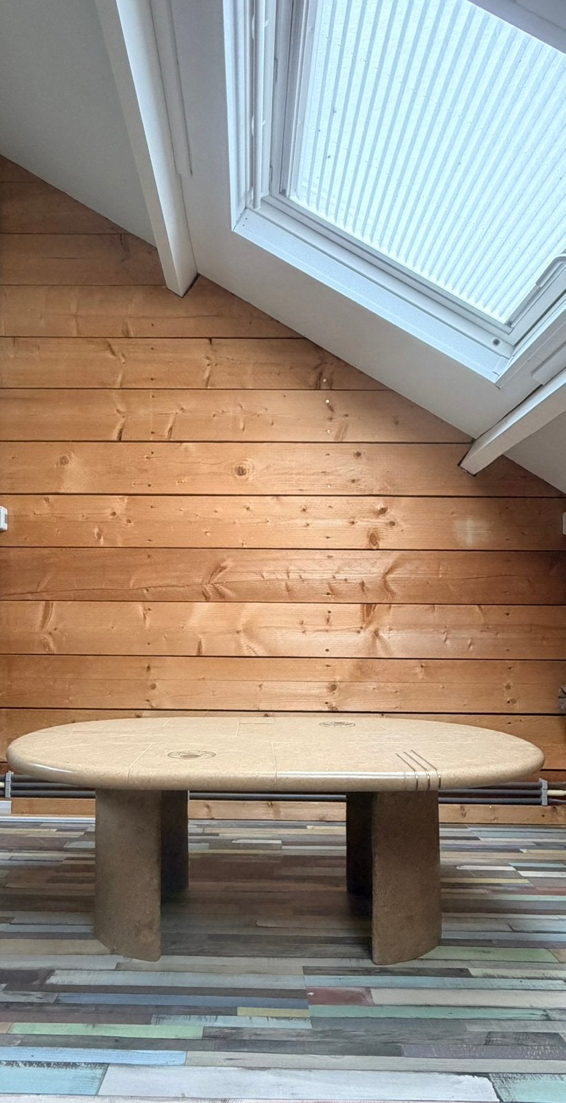 Unieke custom made designer natuursteen salontafel, Ophalen, Overige materialen, 100 tot 150 cm, 50 tot 100 cm
