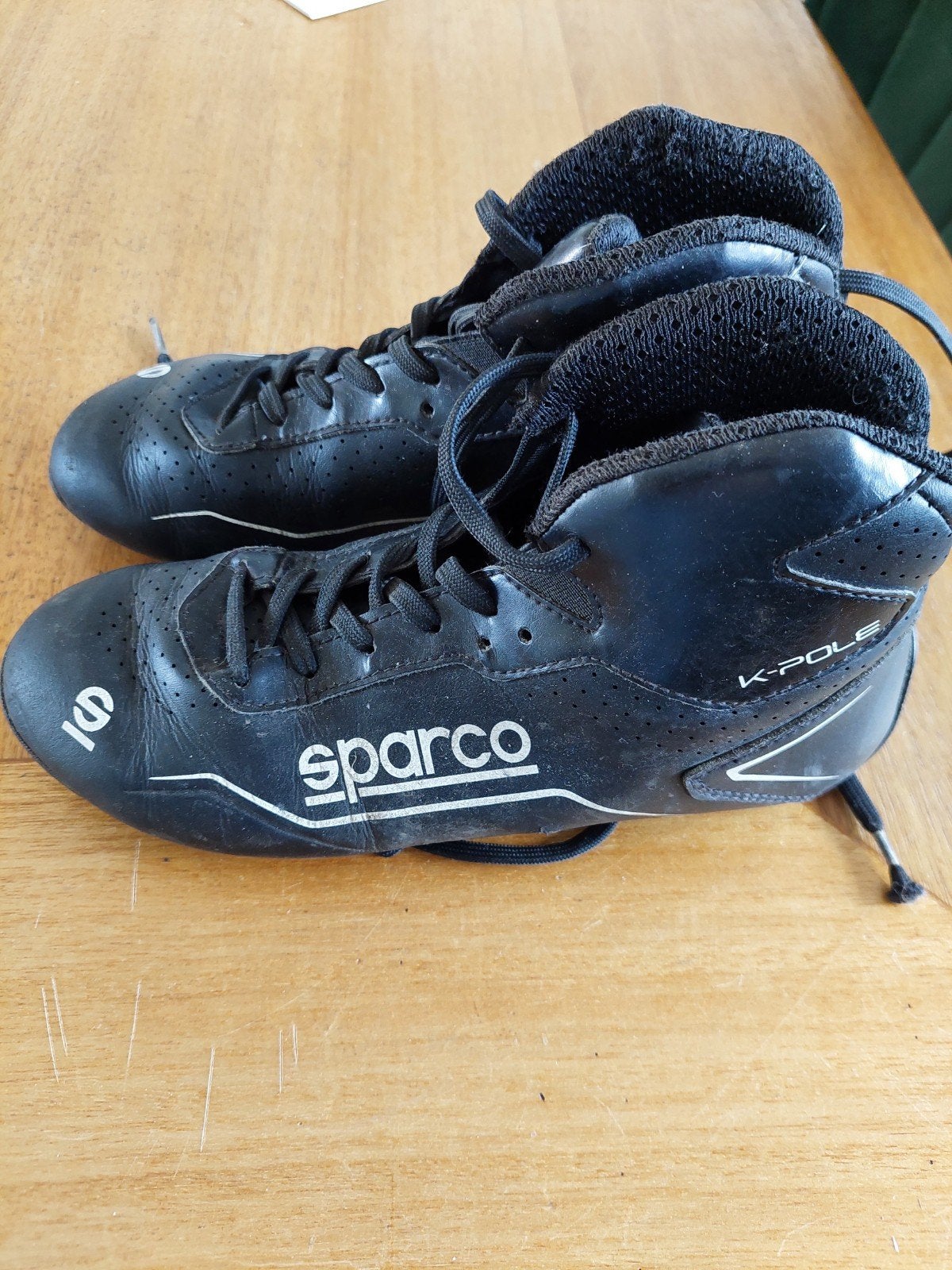 Sparco K-Pole raceschoenen - Zwart maat 34, Ophalen of Verzenden, Gebruikt