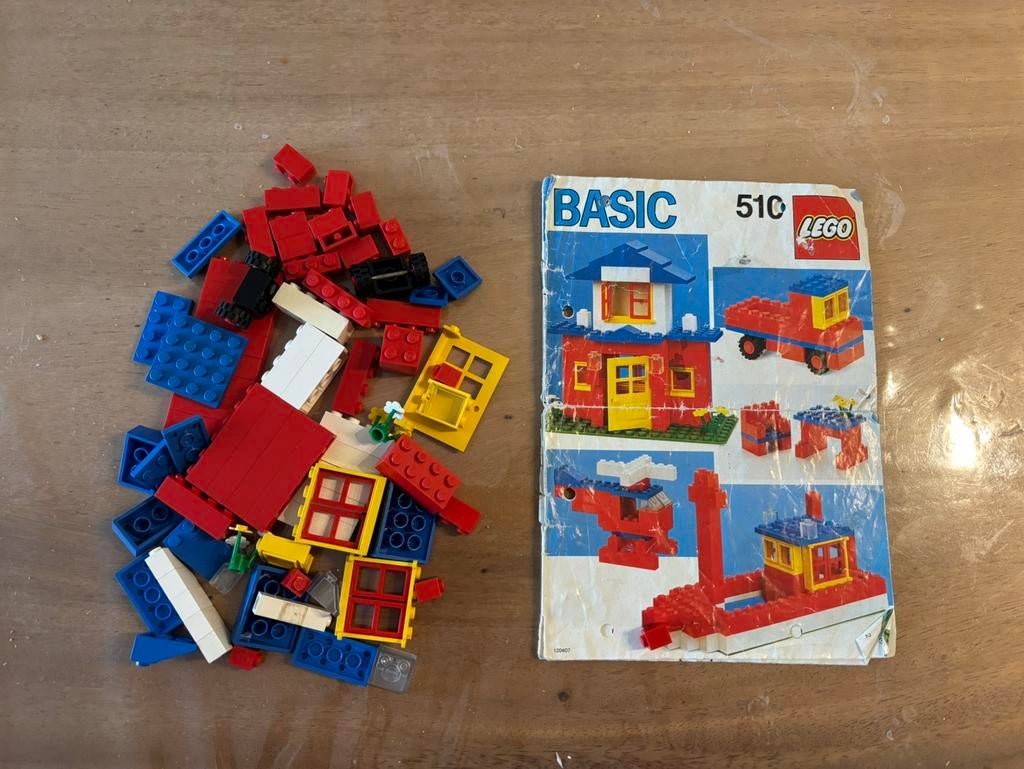 Lego 510 - Basic Building Set, Gebruikt, Ophalen of Verzenden, Complete set, Inclusief instructies
