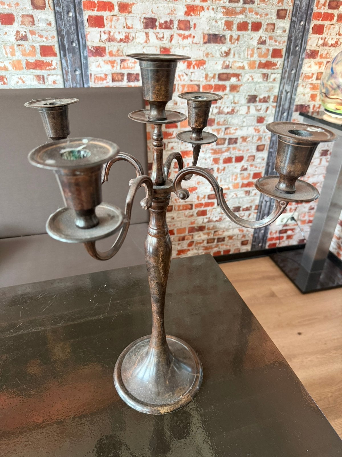 Set van 2 kandelaren €10, Antiek en Kunst, Ophalen, Koper of Brons