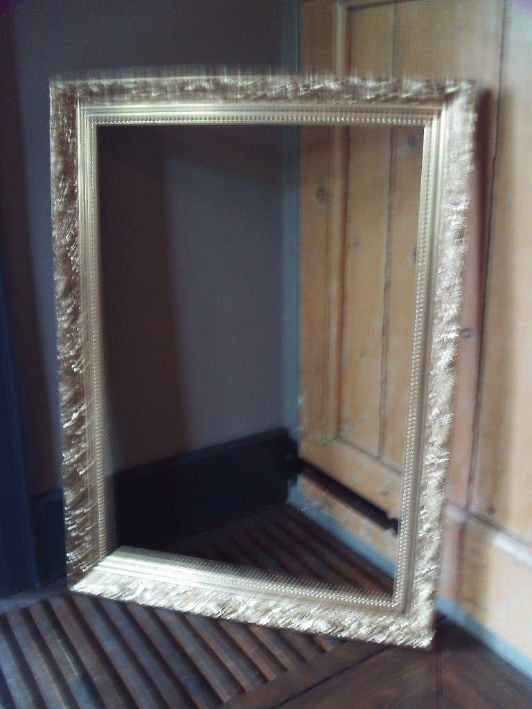 Goudkleurige houten lijst - 75x55 cm buitenmaat, Huis en Inrichting, Ophalen, 55 cm, Gebruikt, Schilderijlijst