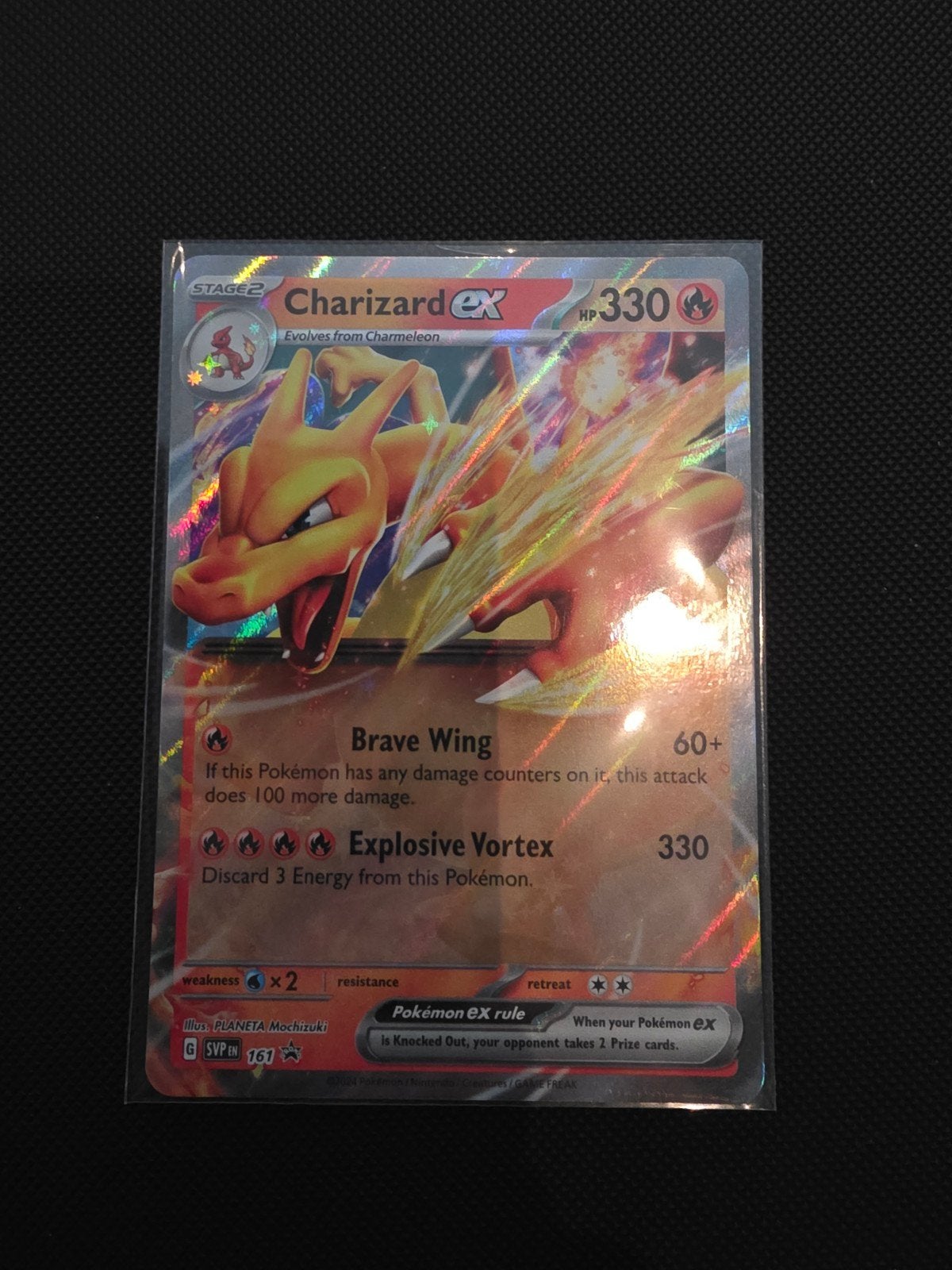 Charizard EX Promo 161, Ophalen of Verzenden, Zo goed als nieuw