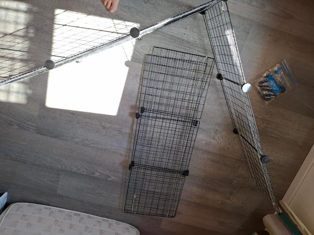 Puppyren met stevig dubbeltjesgaas – voor kleine dieren, 110 cm of meer, Zo goed als nieuw, Cavia, Ren