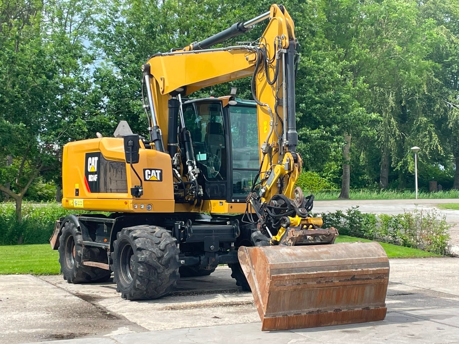 Caterpillar M314F mobiele kraan (bj 2016), Zakelijke goederen, Machines en Bouw | Kranen en Graafmachines, Graafmachine