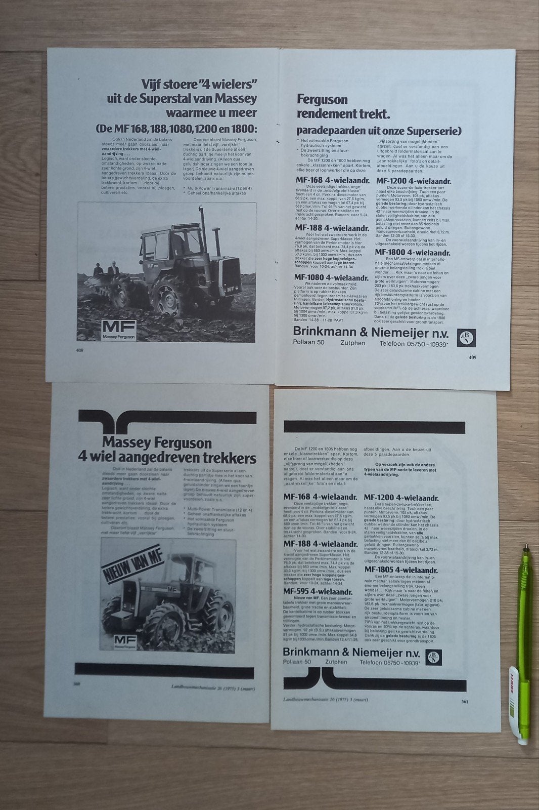E : MASSEY FERGUSON advertenties., Ophalen of Verzenden, 1920 tot 1940, Tijdschrift