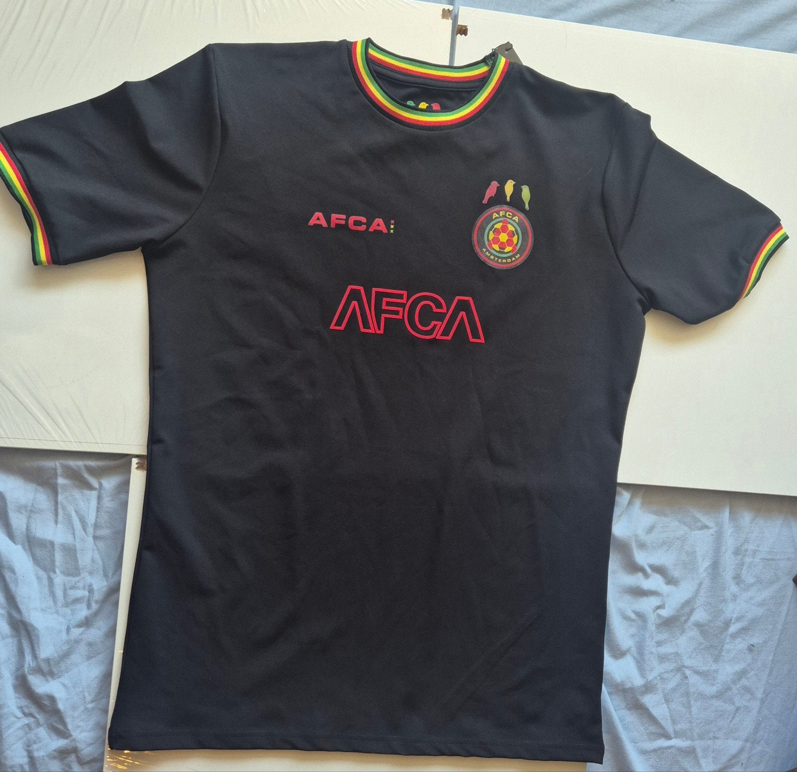AFCA , Three little birds shirt, Zwart, Ophalen of Verzenden, AFCA, Maat 56/58 (XL)