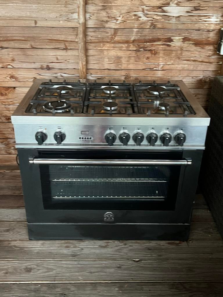 Bertazzoni La Germania Fornuis met Oven - Gas, Gebruikt, 60 cm of meer, Ophalen of Verzenden, Gas