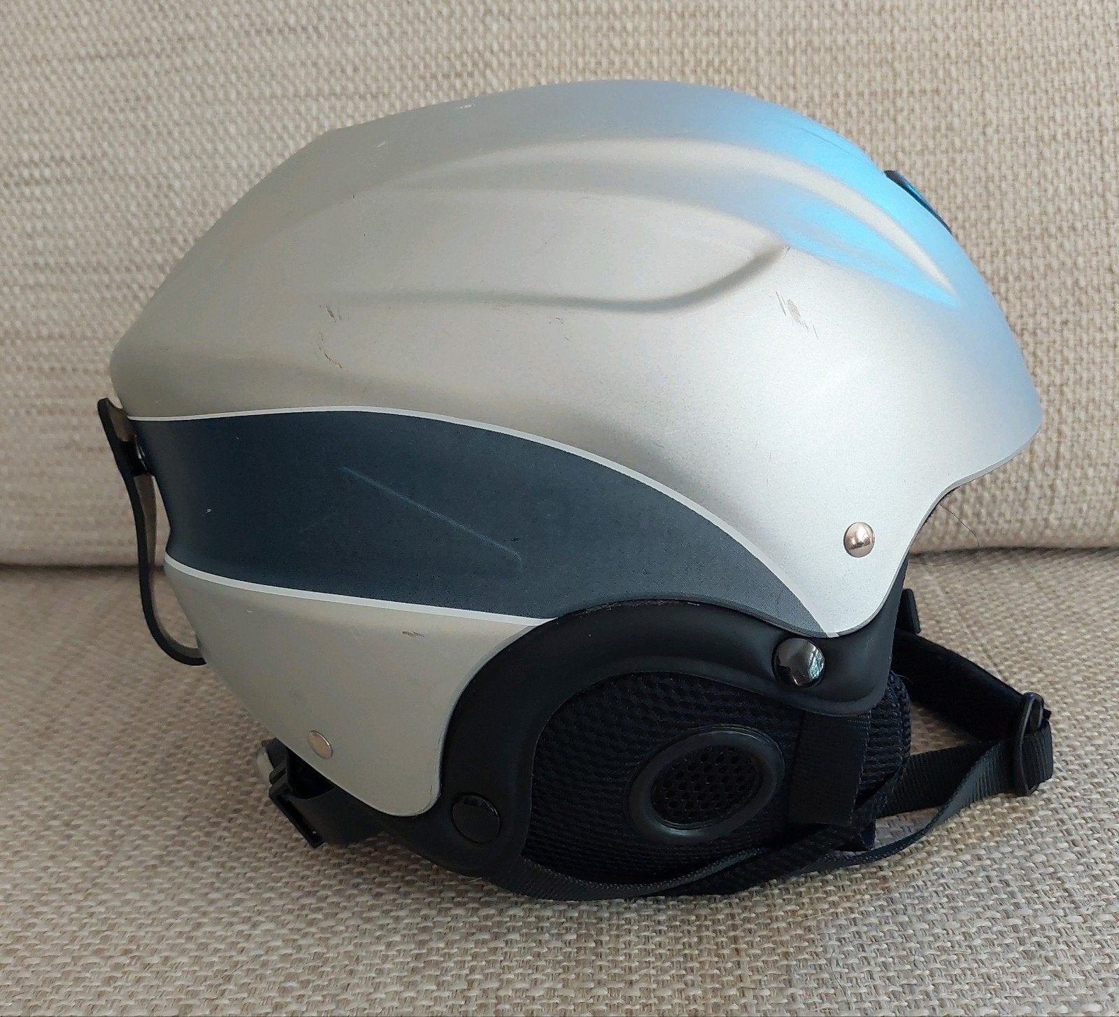 Summit skihelm zilvergrijs XS - zo goed als nieuw, Overige merken, Overige typen, Ophalen of Verzenden, Zo goed als nieuw