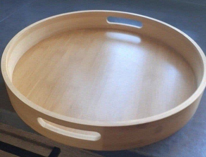 bamboe dienblad 35cm, Ophalen, Zo goed als nieuw, Rechthoekig, Hout