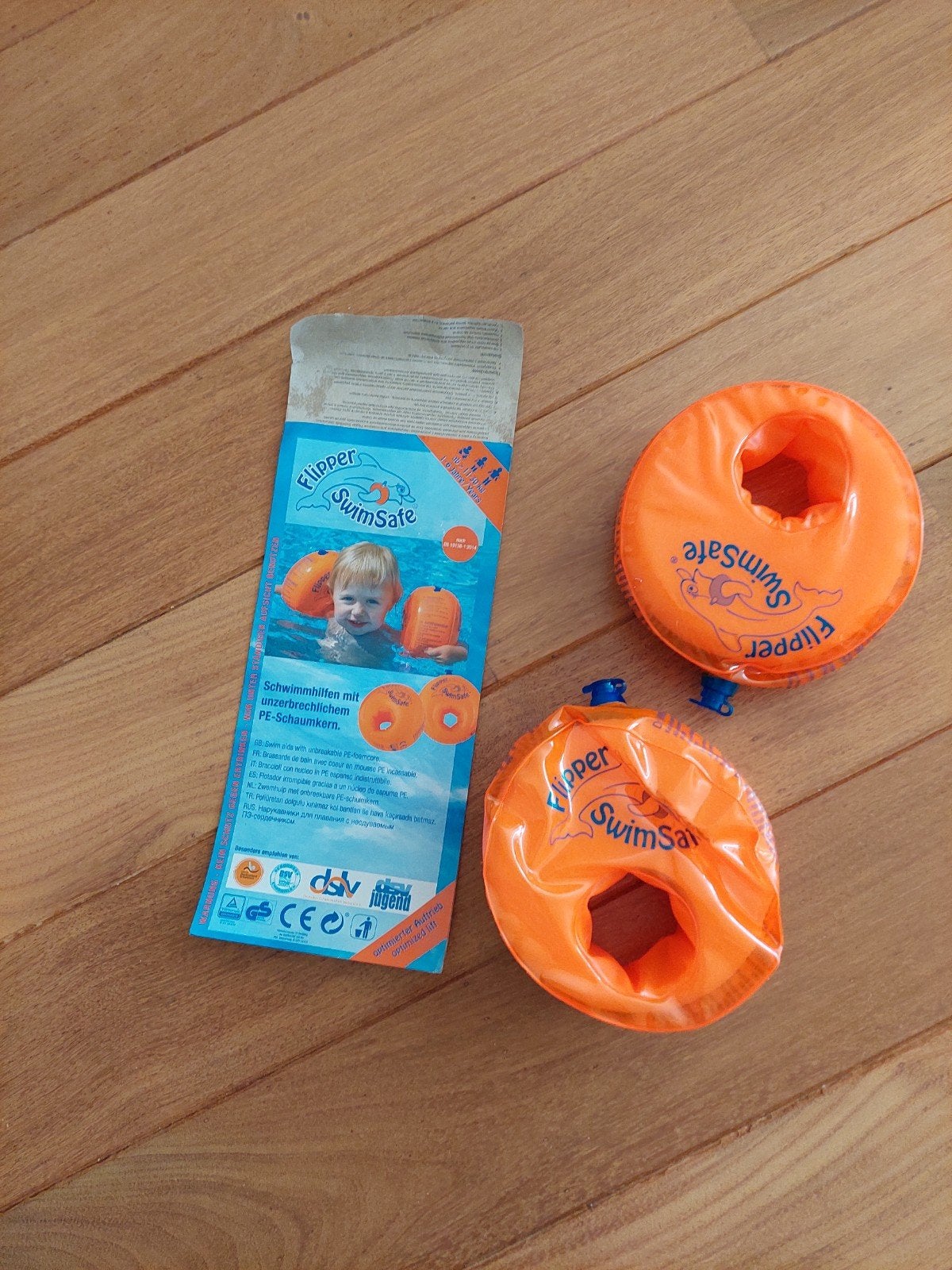 Flipper SwimSafe zwembandjes - Oranje, Ophalen of Verzenden, Zo goed als nieuw