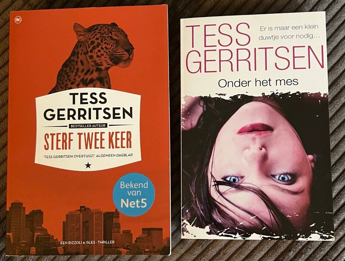 2 thrillers Tess Gerritsen, Ophalen of Verzenden, Zo goed als nieuw