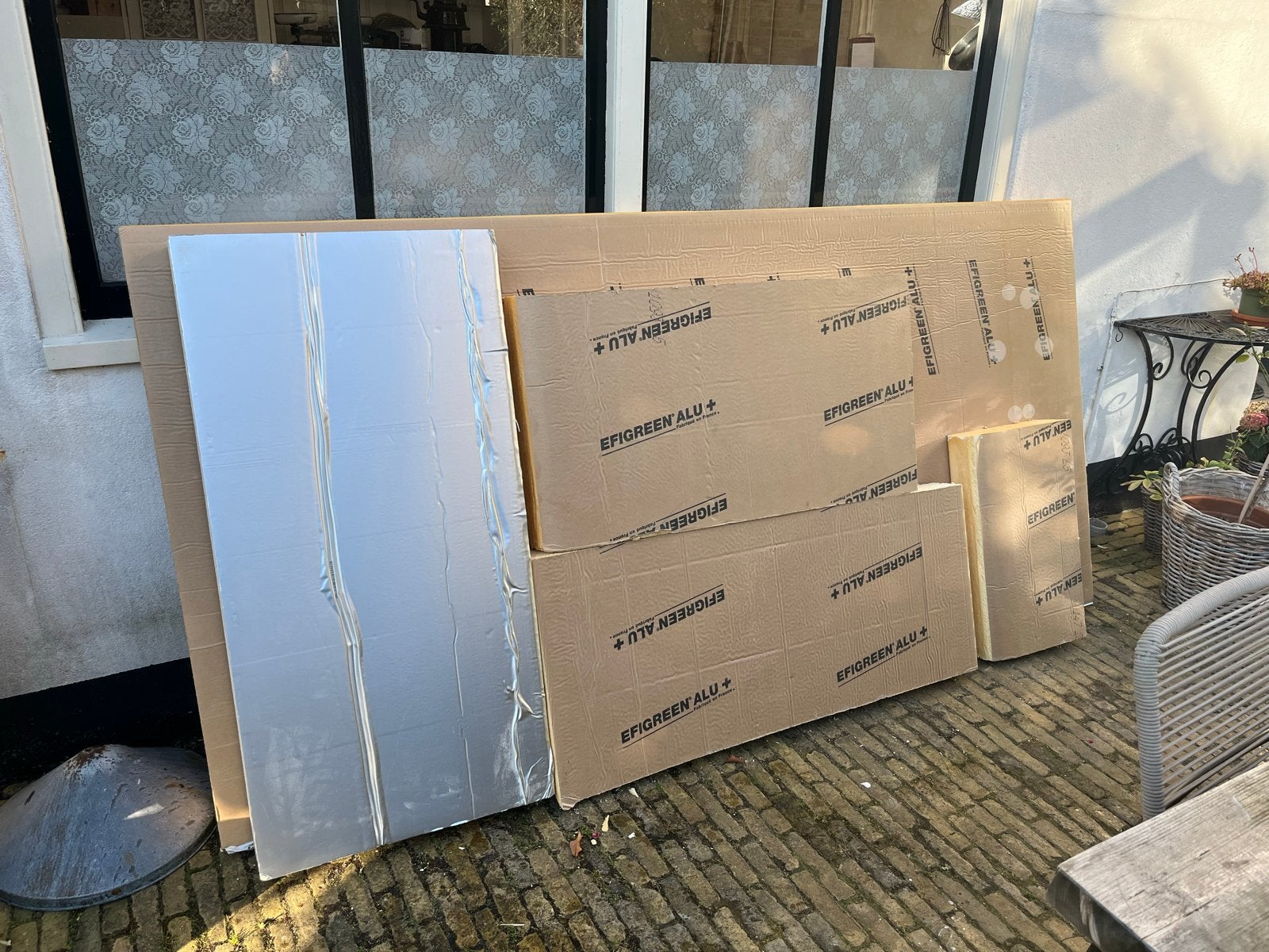 Drukvaste PIR isolatie 12 cm dik met aluminium, Ophalen, Gebruikt, 12 cm of meer, Hardschuim (Pir)