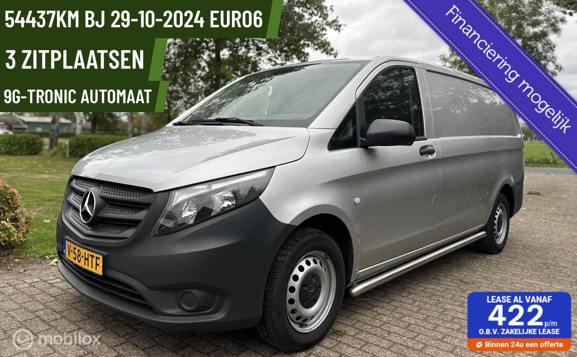 Mercedes Vito 114 CDI L2 Lang Automaat CarPlay PDC Camera CC, Auto's, Dealer onderhouden, Gebruikt, 4 cilinders, 2000 kg