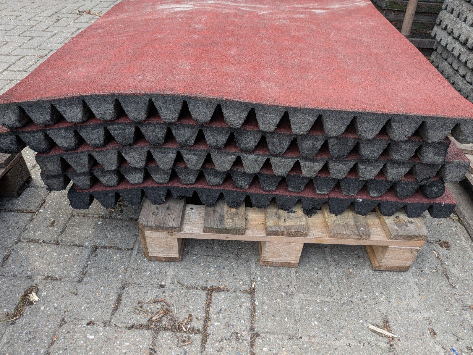 Rubberen tegels 100 x 100 x 6,5 cm, Kinderen en Baby's, Ophalen, Gebruikt, ., .