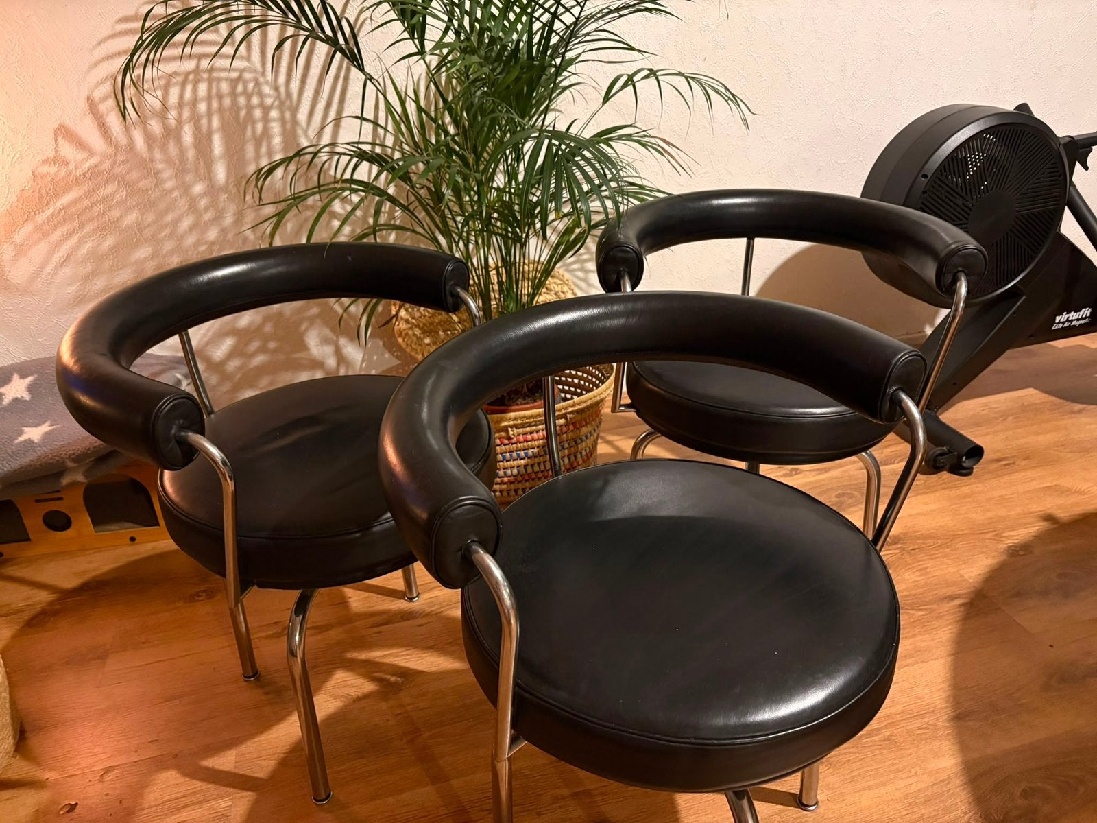 Cassina LC7 Le Corbusier / Perriand, Ophalen, Gebruikt, Drie, Zwart