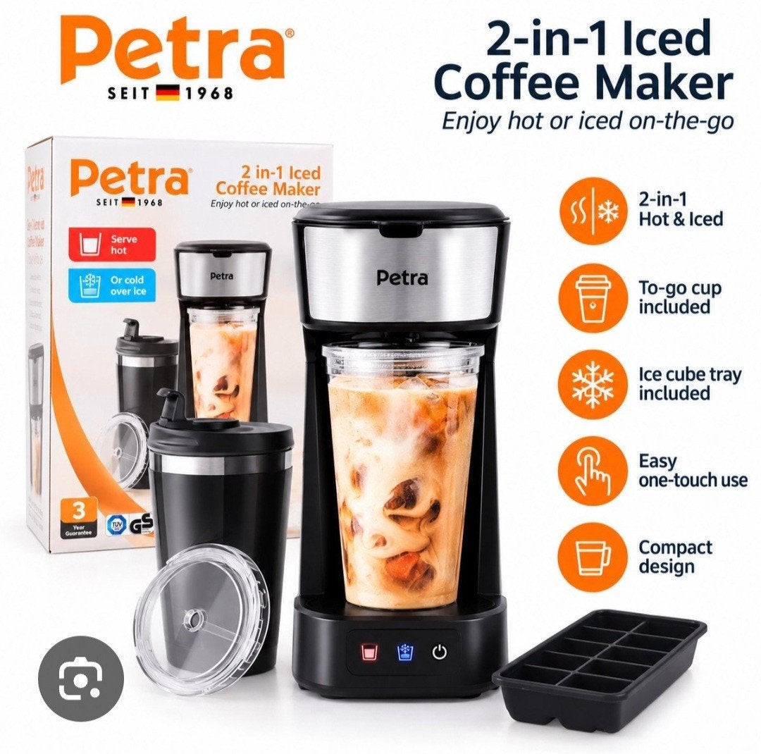 Petra 2-in-1 Iced Koffiezetapparaat - Warm & Koud, Ophalen