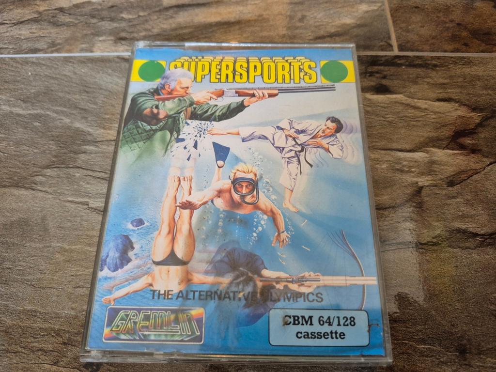 Commodore 64/128 Cassette Game: Super Sports (Gremlin), Gebruikt, 1 speler, Ophalen of Verzenden, Sport