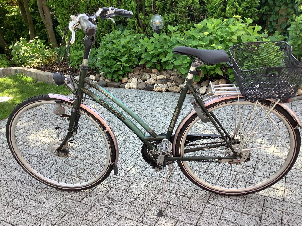 Damesfiets. Maat 54 Gazelle Provence, Ophalen, Versnellingen, Gazelle, Trommelrem