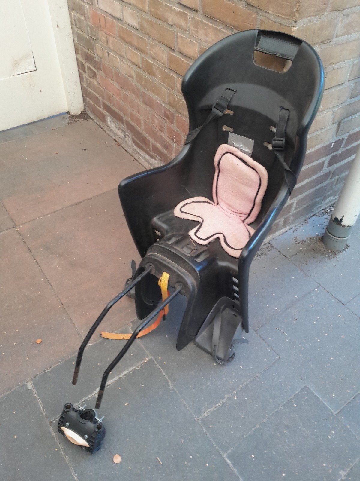 achterstoeltje met framehouder fiets, Ophalen, Gebruikt