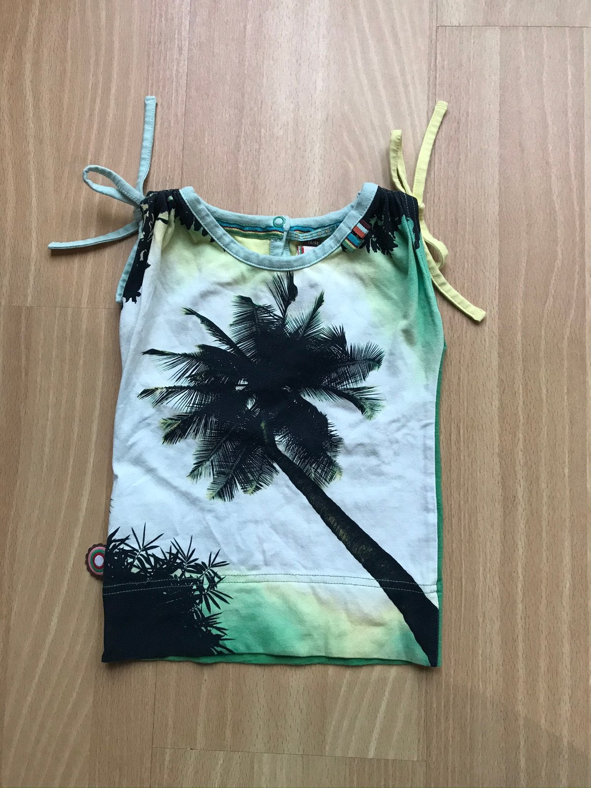 4ff 4 funky flavours zomer top palmboom meisje zgan maat 86, Ophalen of Verzenden, Zo goed als nieuw, Meisje, Shirtje of Longsleeve