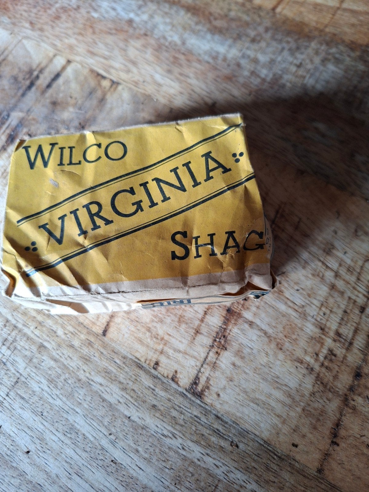 Vintage Wilco Virginia Shag Tabak Verpakking (50 gram), Ophalen of Verzenden, Gebruikt, Tabaksdoos of Verpakking
