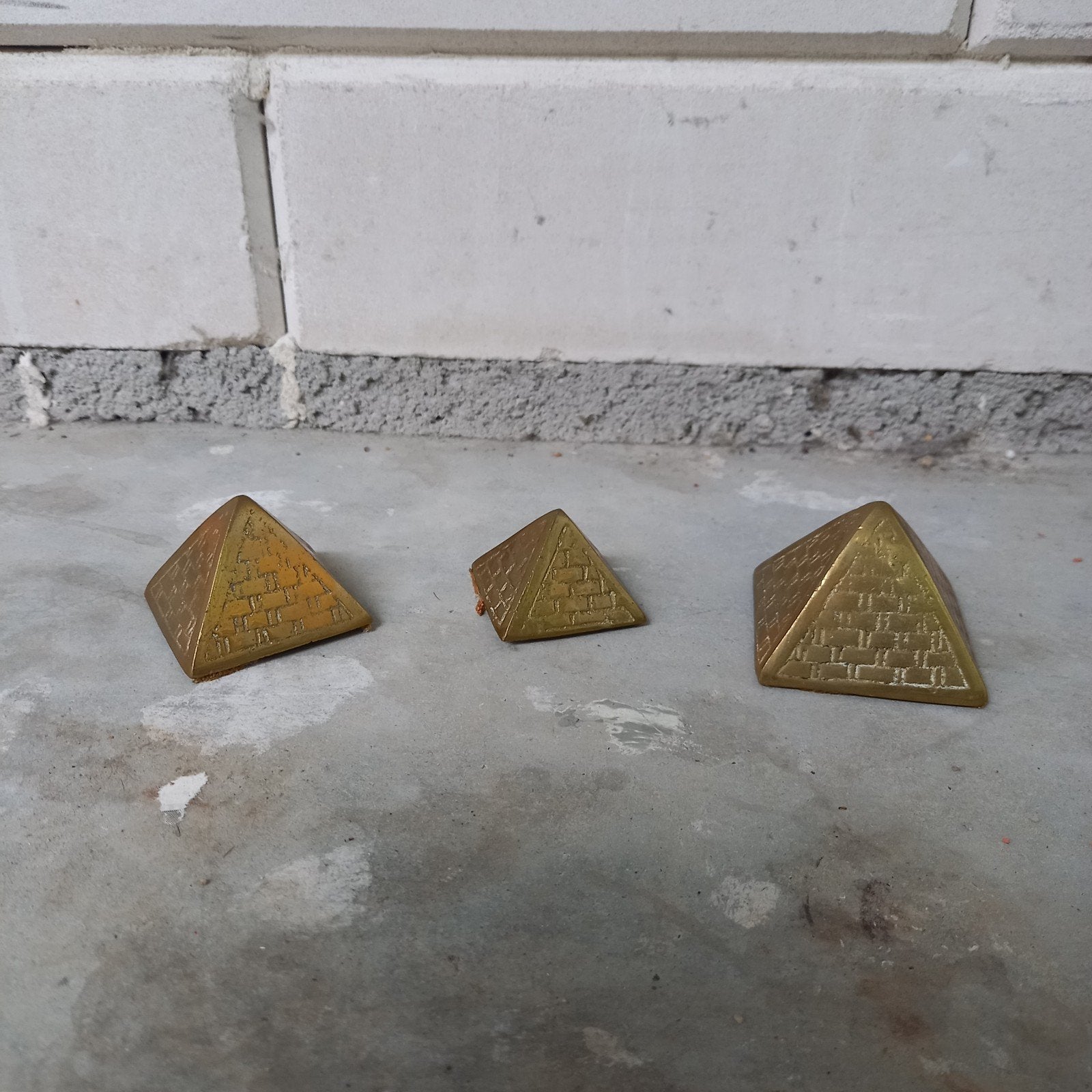 Set van 3 decoratieve piramides, Ophalen of Verzenden