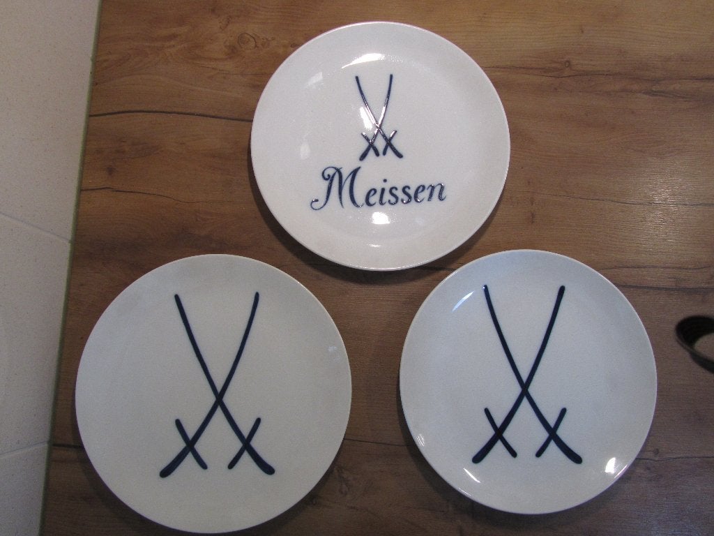 Meissen wandbord merkteken merknaam, Ophalen of Verzenden