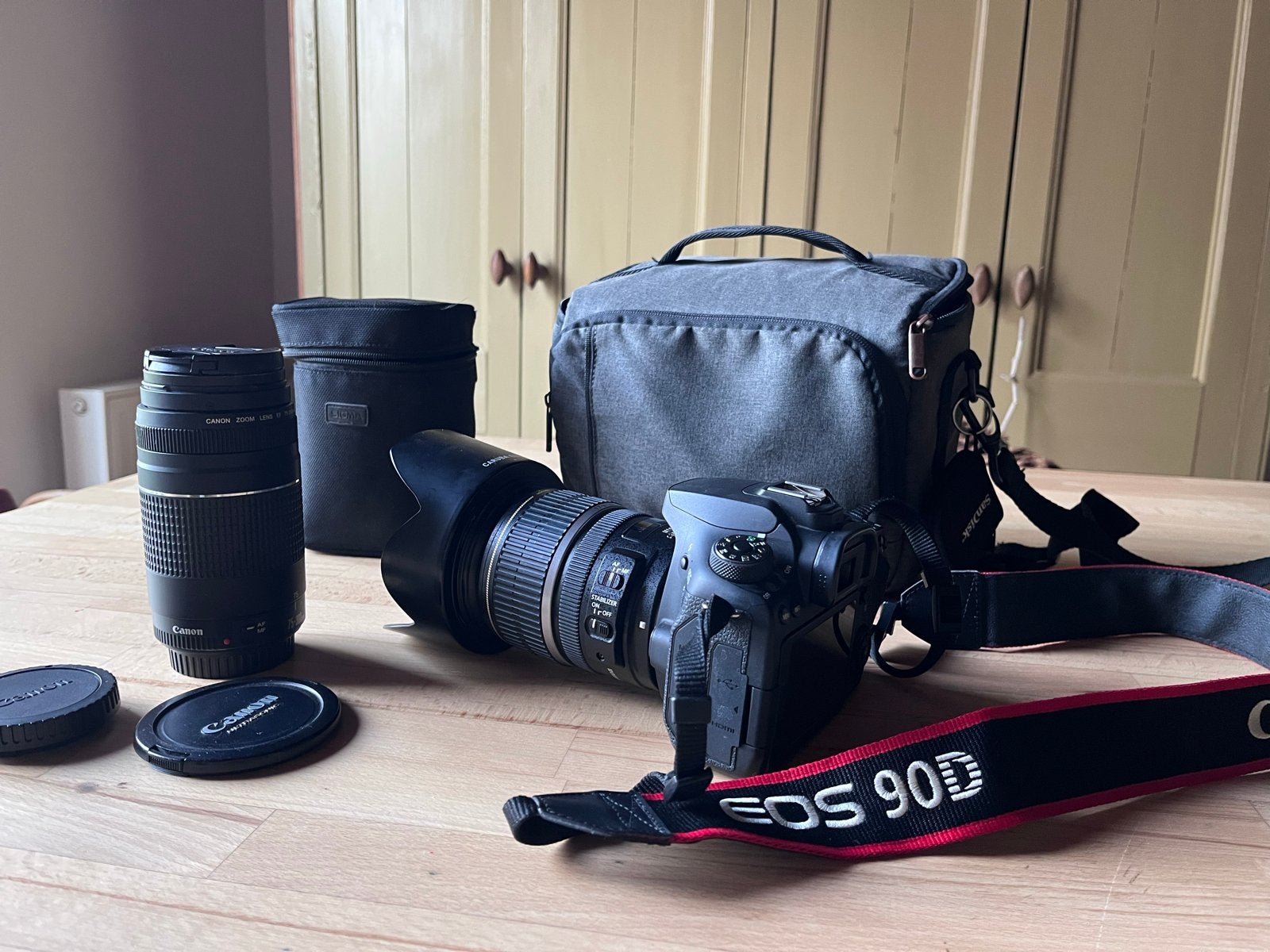 Canon EOS 90D met 2 lenzen en accessoires, Audio, Tv en Foto, Fotografie | Lenzen en Objectieven, Ophalen, Zo goed als nieuw, Standaardlens