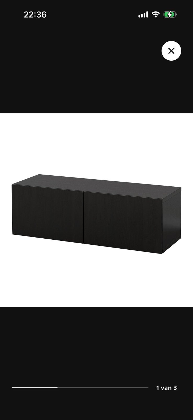 Besta wandkast 2 stuks, Huis en Inrichting, Kasten | Wandmeubels, Ophalen, Zo goed als nieuw, Minder dan 150 cm, Minder dan 100 cm
