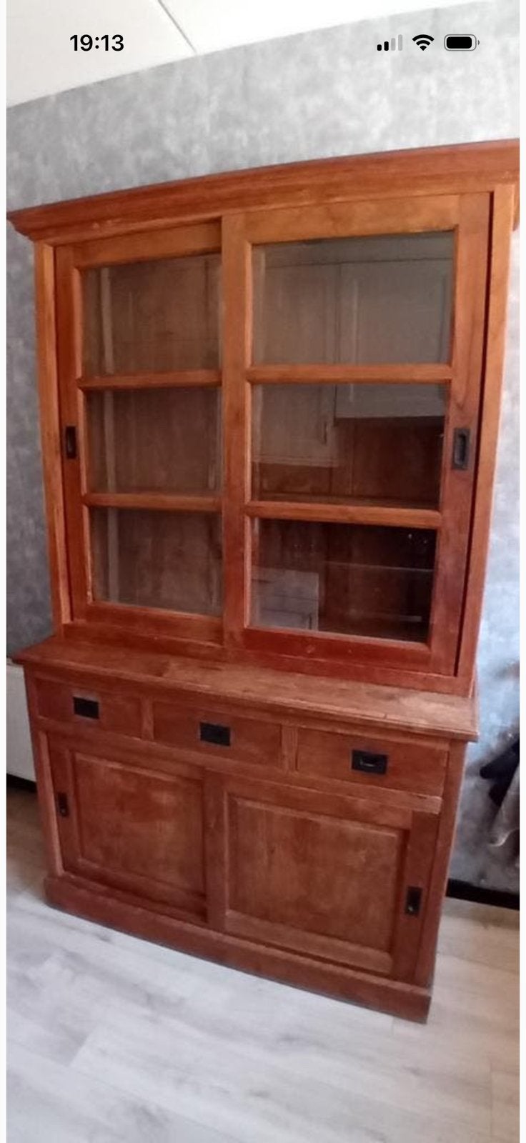 Buffetkast teak een leuk kassie ook voor de buitenzit/keuken, Huis en Inrichting, Kasten | Buffetkasten, Gebruikt, 200 cm of meer