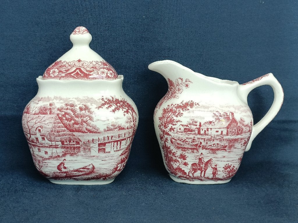 Grindley Homeland (Staffordshire) - vintage roomstel, Ophalen of Verzenden