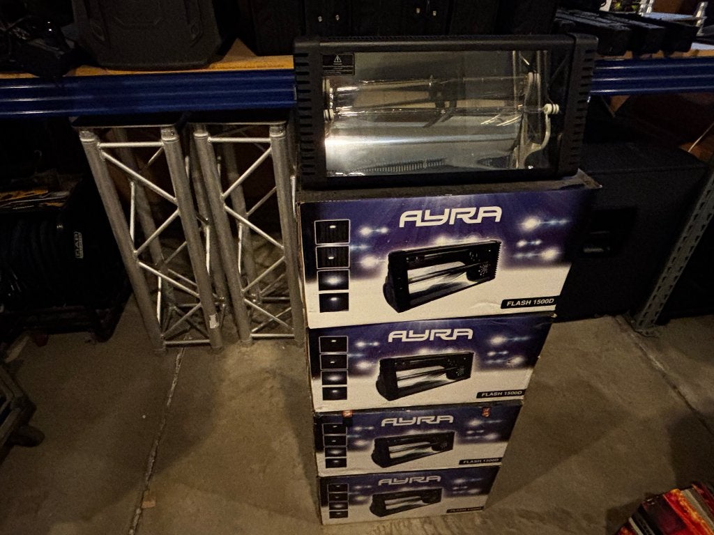 4x Ayra flash 1500 stroboscoop, Muziek en Instrumenten, Licht en Laser, Ophalen, Zo goed als nieuw, Licht, Stroboscoopeffect