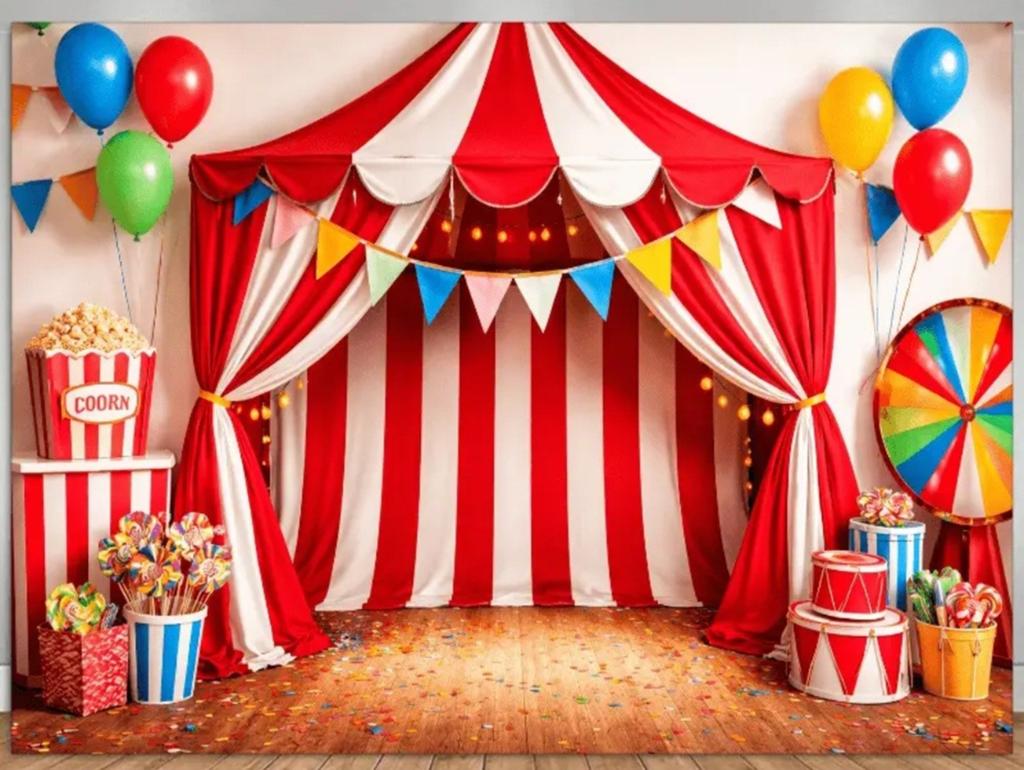 Circus decordoek 230 cm breed lees advertentie, Ophalen of Verzenden